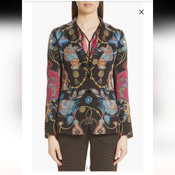 Etro Tassel & Paisley Print Blazer - Picture 2 of 11